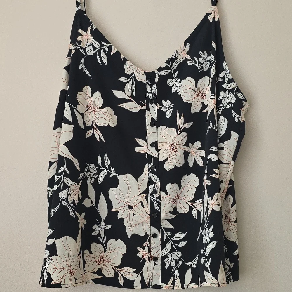 Sanctuary Black and Cream Floral Camisole - Picture 1 of 7